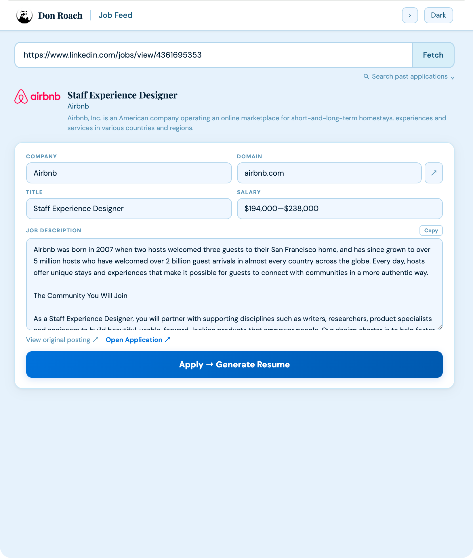 Quick Apply